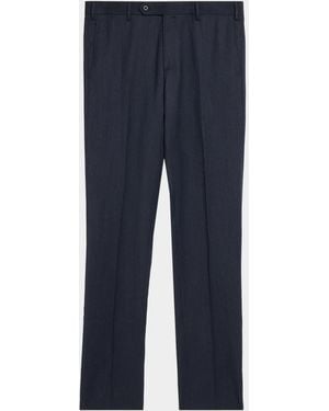 Zanella Apos;S Parker Wool Twill Pants - Blue