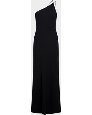 Vince One-Shoulder Jewel Sphere Gown - Black
