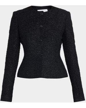 Maria McManus Wool-Blend Peplum-Hem Jacket - Black
