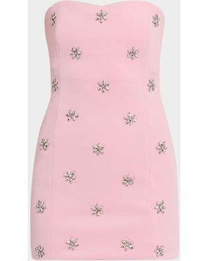 Generation Love Pixie Strapless Crystal-Embellished Mini Dress - Pink