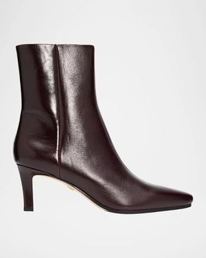 Veronica Beard Agnes 65Mm Leather Ankle Boots - Brown