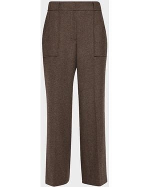 Tahari The Natalie Straight-Leg Pants - Brown