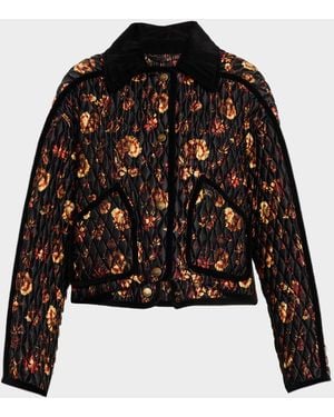 Burberry Quilted Jacket "Floriston" - Black