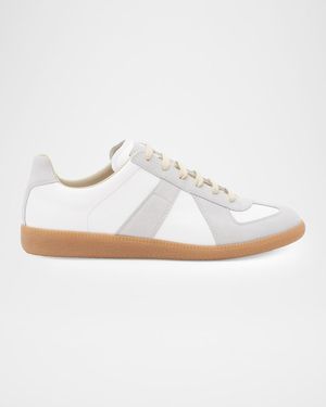Maison Margiela Apos;S Replica Leather Low-Top Sneakers - White