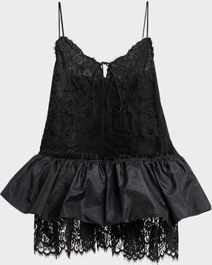 Chloé Light Technical Taffetas Top - Black