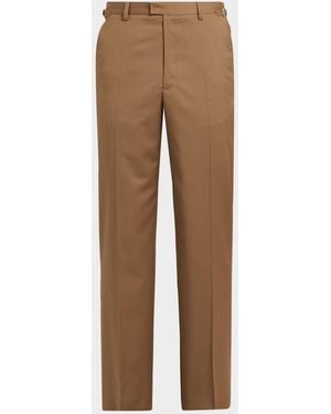 Rhude Apos;S Sienna Wool Straight-Leg Pants - Natural