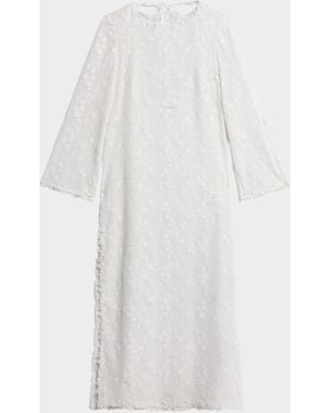 Kobi Halperin London Floral Lace Coverup Dress - White