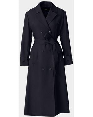 Mackage Lorna Relaxed Maxi Trench Coat - Blue