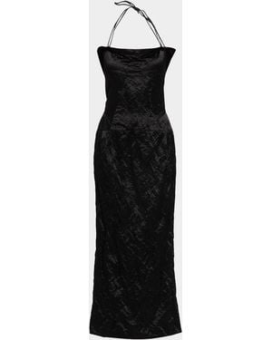 FFORME Maisie Sculpted Halter Column Dress - Black