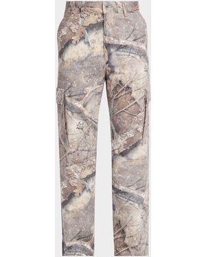 Represent Camouflage Cotton Cargo Pants - Multicolor