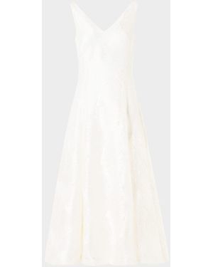 Akris Lacquered Sea Faille Sleeveless Midi Dress - Black