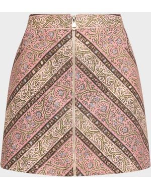 Cinq À Sept Pepper Paisley Mini Skirt - Multicolor