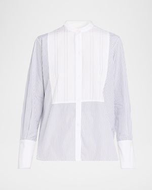 Twp The Night Before Striped Cotton Top - White