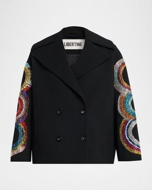 Libertine Sonia Crystal-Embellished Deauville Jacket - Black