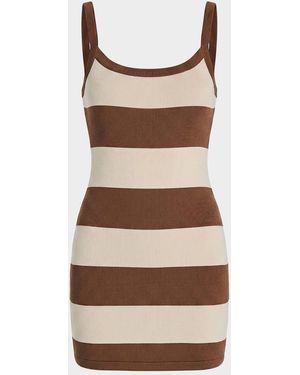 SER.O.YA Nolita Striped Knit Mini Dress - Brown