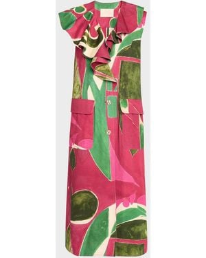 Ulla Johnson Harper Printed Cotton Twill Vest - Multicolor