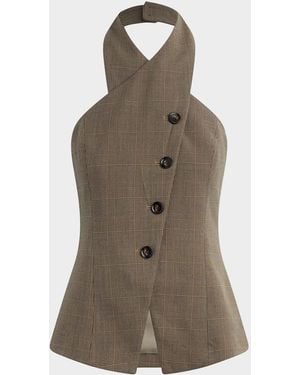 FAVORITE DAUGHTER The Crossover Vest - Brown