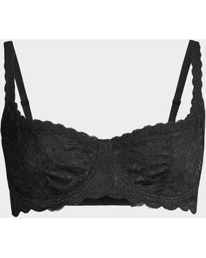 Cosabella Never Say Never Lace Balconette Bra - Black