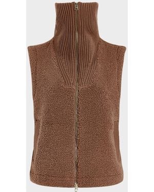 Varley Aspen Sherpa Gilet - Brown