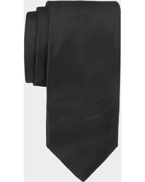 Canali Apos;S Solid Silk Tie - Black