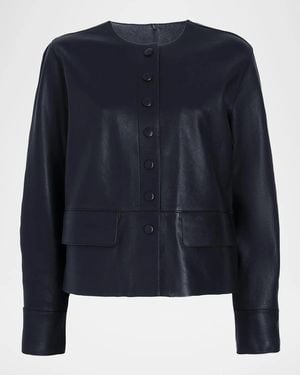 Proenza Schouler Robin Leather Jacket - Blue