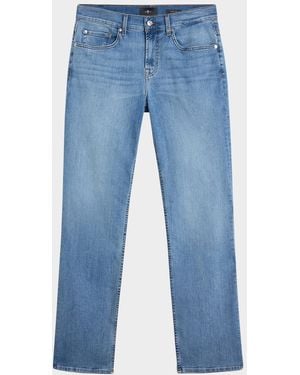 7 For All Mankind Austyn Straight-Leg Jeans - Blue