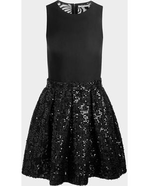 Alice + Olivia Nessa Sequined Empire Dress in Pink | Lyst