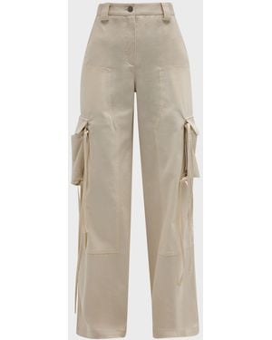 Twp Cody Wide-Leg Cargo Pants - Natural