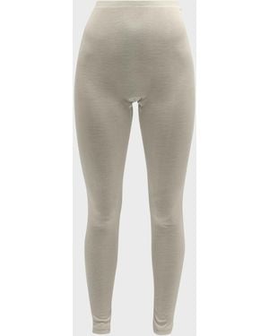 Hanro Silk Leggings - Gray