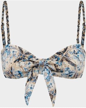 Aqua Blu Australia Briella Bandeau Bikini Top - Blue