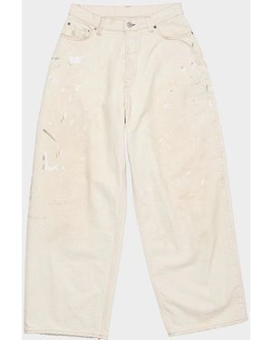 Acne Studios Apos;S Cotton Wide Leg Utility Pants - Natural