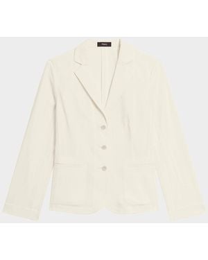 Theory Shrunken Three-Button Jacket - Natural