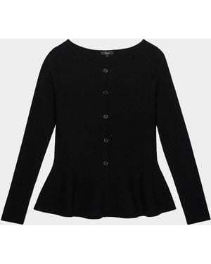 Rails Diane Peplum Cardigan - Black