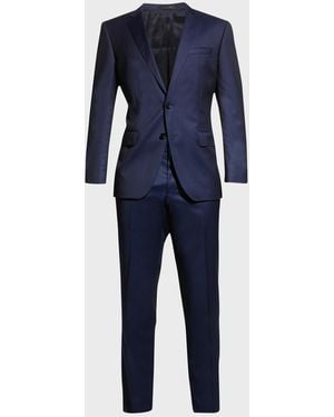BOSS Slim-fit Suit In Virgin Wool With Natural Stretch - Blue