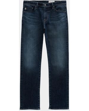 AG Jeans Protege Dark-Wash Straight-Leg Jeans - Blue