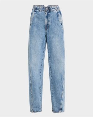 Apiece Apart Meridian High-Rise Boyfriend Jeans - Blue