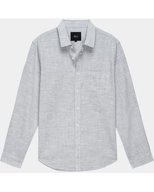 Rails Apos;S Wyatt Cotton Crosshatch Button-Down Shirt - Gray