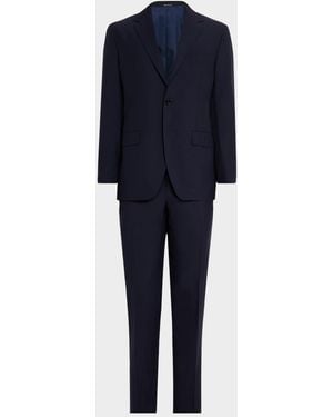 Sartorio Napoli Apos;S Solid Wool Suit - Blue