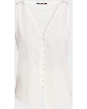 Kobi Halperin Colette Silk-Blend Sleeveless Blouse - White
