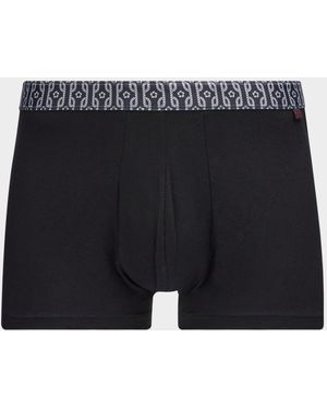 Derek Rose Band Rope-Print Hipster Briefs - Black