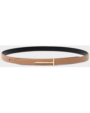 Tom Ford Supple Grain Leather Belt - Multicolor