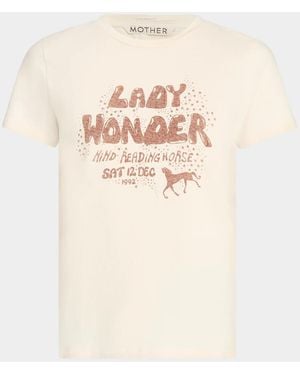 Mother The Boxy Goodie Goodie Tee - Natural