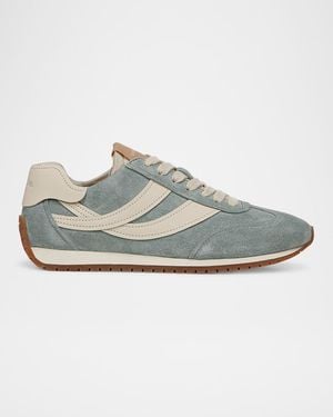 Vince Oasis Bicolor Leather Runner Sneakers - Gray
