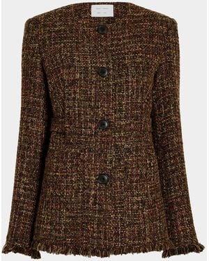 Proenza Schouler Aurelia Tweed Jacket - Brown