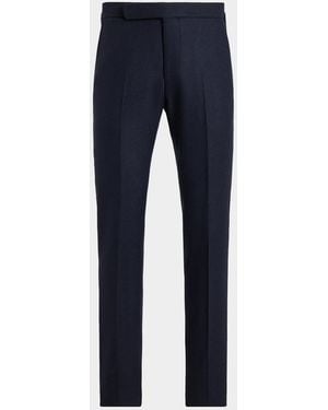 Ralph Lauren Apos;S Gregory Flannel Pants - Blue