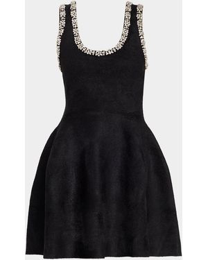 Jonathan Simkhai Leona Crystal-Trim Mini Dress - Black