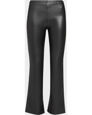 Generation Love Lex Faux Leather Kick Flare Pants - Gray