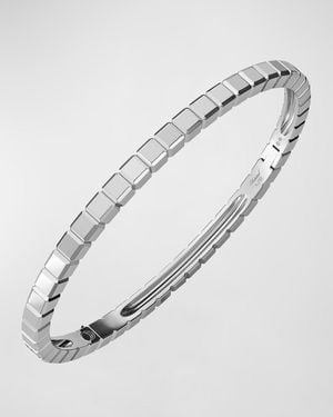 Chopard Ice Cube 18k White Gold Bangle, Size Medium - Metallic