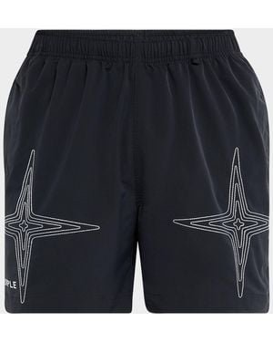 Purple All Round Shorts - Black
