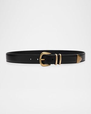 A.L.C. Carson Leather Belt - Black